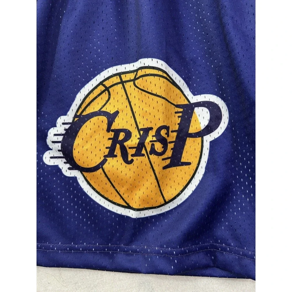 CrisP Los Angeles Lakers Basketball Shorts 2020 Finals Men's Size XL Purple